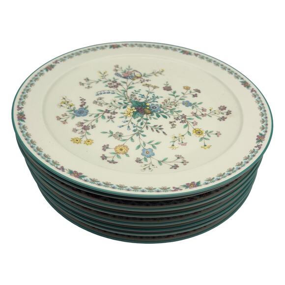 Vintage Noritake Japan Paradise Green 8223 W80 Floral 8" Round Salad Plate - Picture 2 of 8